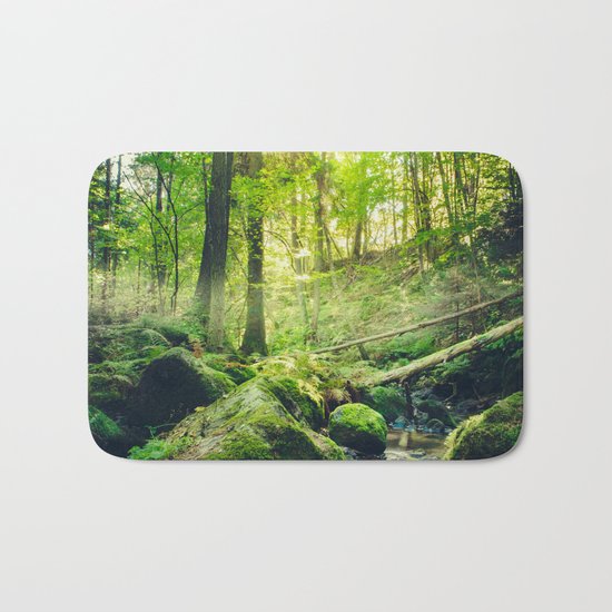 Down the dark ravine II Bath Mat