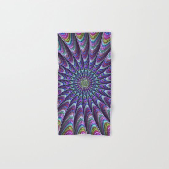Twisted fractal sun Hand & Bath Towel