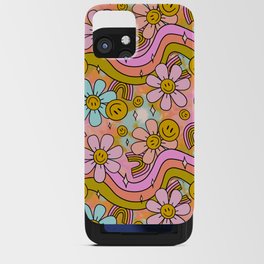 Tie Dye Flower Print iPhone Card Case