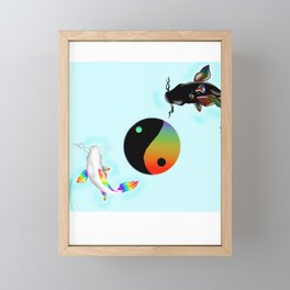 Yen Yang Koi Fish  Framed Mini Art Print