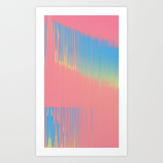 Hot 90's bckgrnd Art Print