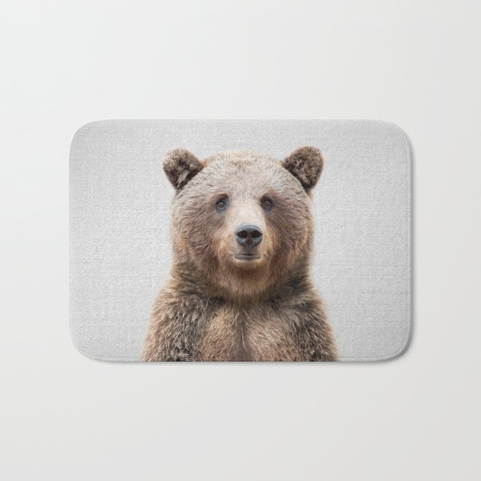 Grizzly Bear - Colorful Bath Mat