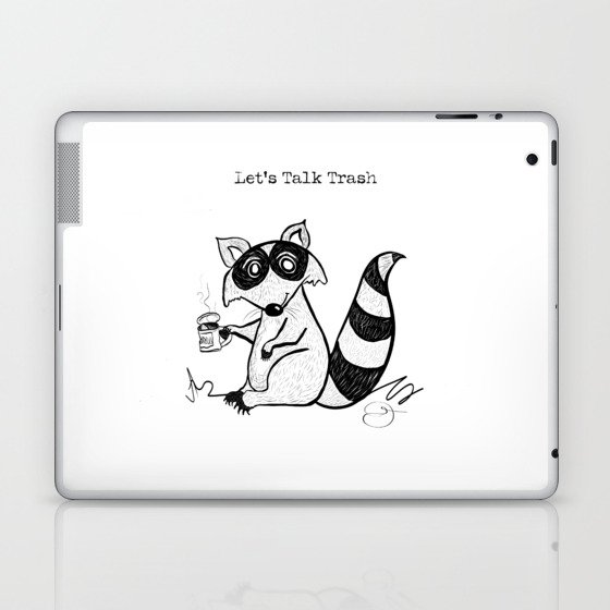 Raccoon with Trash Laptop & iPad Skin