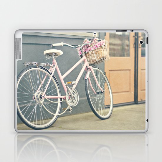 Pink bicycle Laptop & iPad Skin