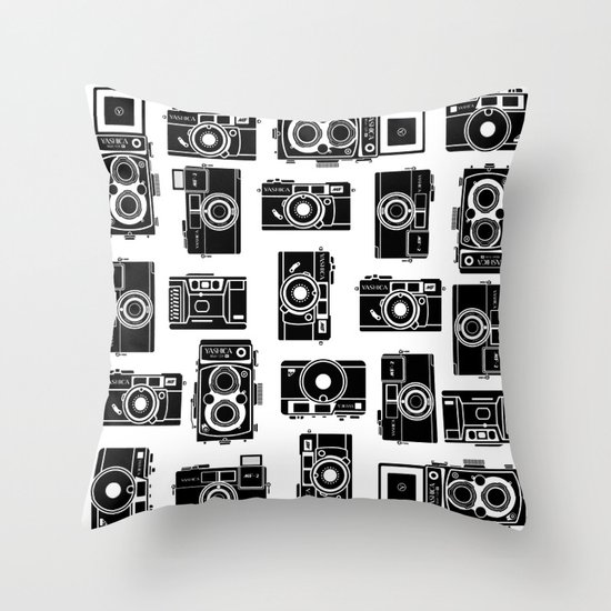 Download Yashica bundle Camera Throw Pillow by miguelangelus | Society6