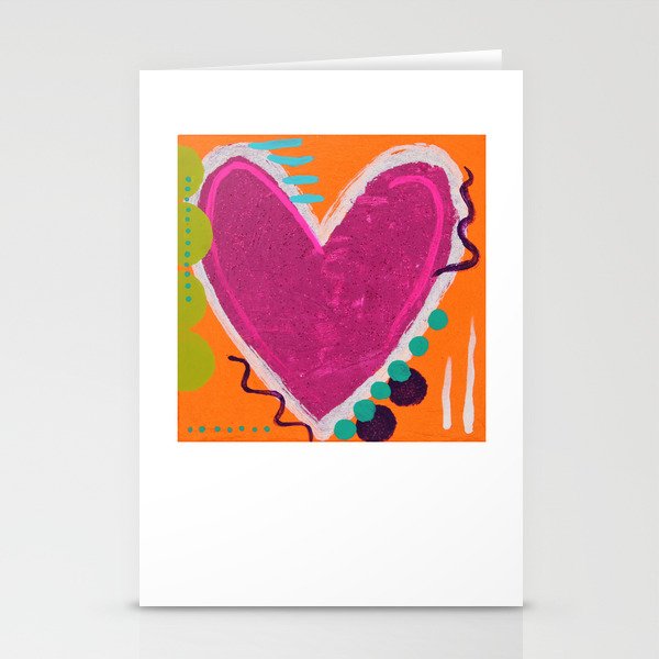 Big love hearts Stationery Cards