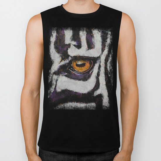 Zebra Biker Tank