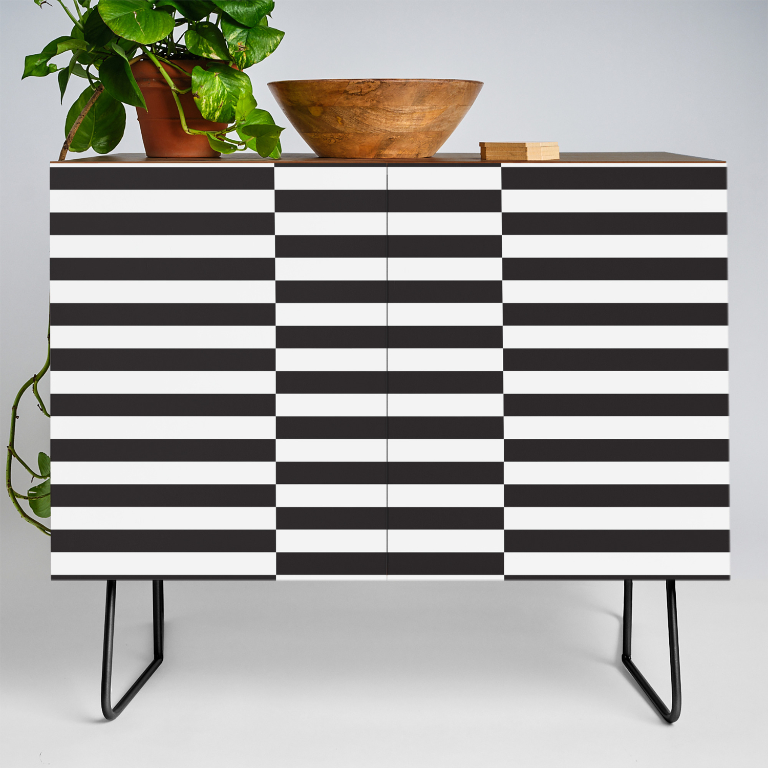 Ikea Stockholm Rug Pattern Black Stripe Black Credenza By