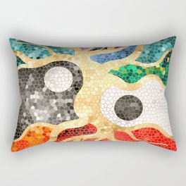 Mosaic Tree of life - Yin Yang Rectangular Pillow