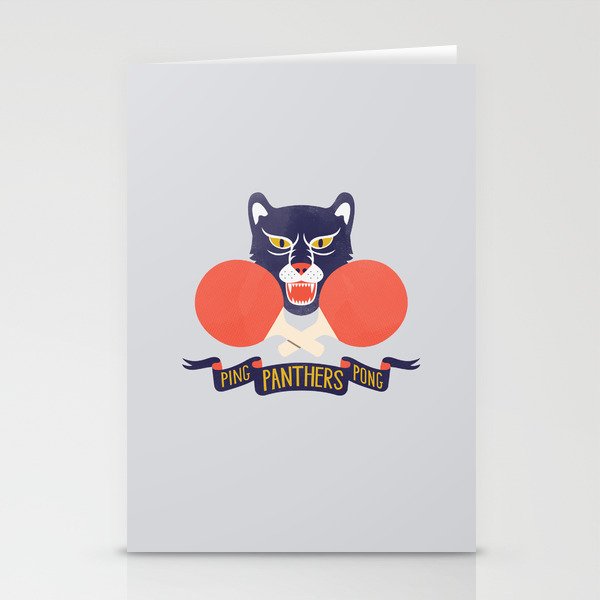 Ping Pong Panthers Stationery Cards