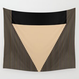 Beige Triangle Wall Tapestry