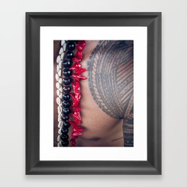 Samoan Tattoo Framed Art Print