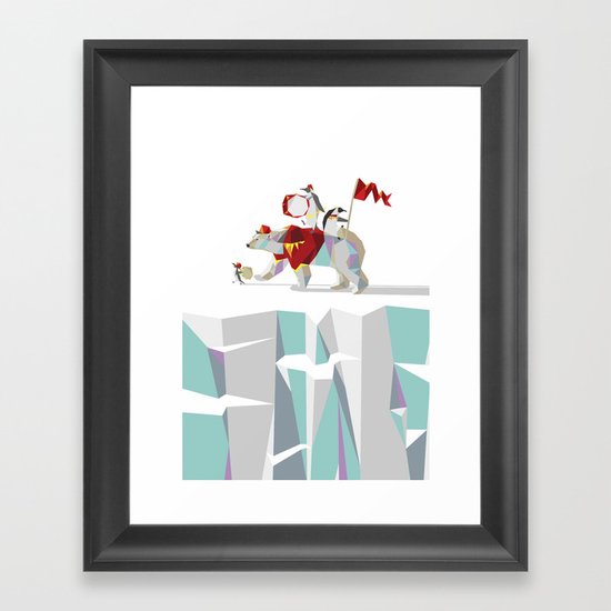 Private Penguin's Polar Percussion Framed Art Print