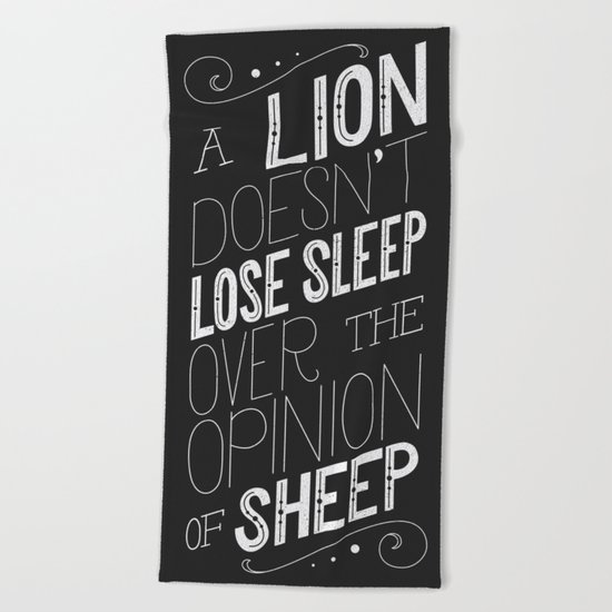 Lion Beach Towel