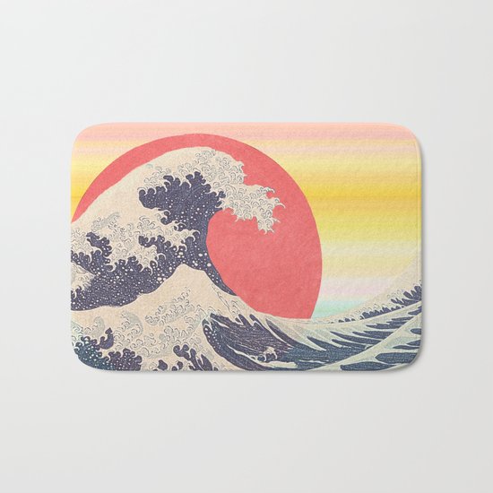 Hokusai revisited Bath Mat