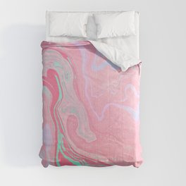Marbled Effect with Pink Comforter