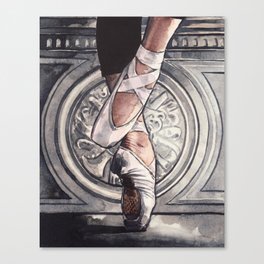 Ballet Practice En Pointe Canvas Print