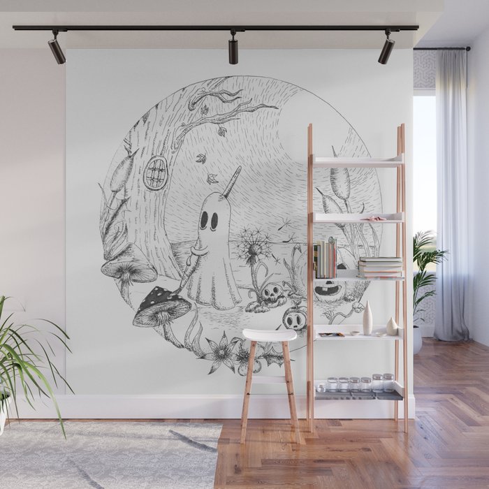 Ghost Painter Wall Mural