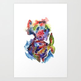 Colourful Sealife  Art Print