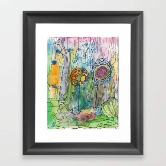 Alien Sea Floor Framed Art Print