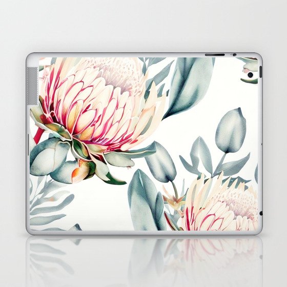 Pastel Protea Floral Laptop & iPad Skin