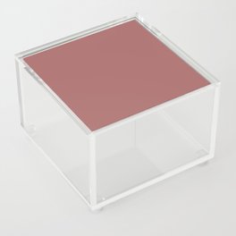 Red Rusted Rose Acrylic Box