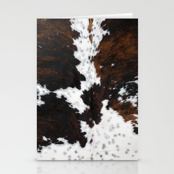 Modern cow hide animal print Stationery Cards