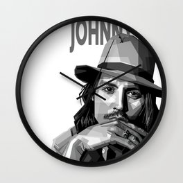 Johnny Depp Wall Clock
