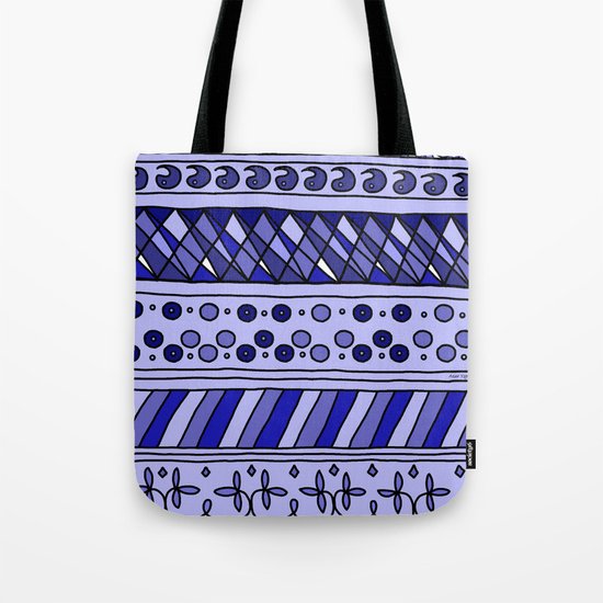 Yzor pattern 002 blue Tote Bag