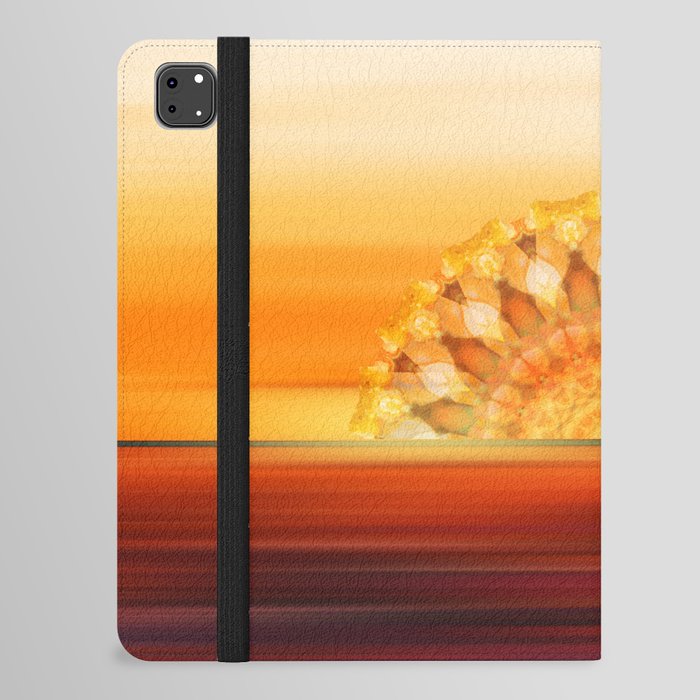 Sunset Sail - Warm Sunset Beach Art iPad Folio Case