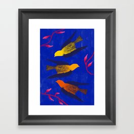 Pop birds Framed Art Print