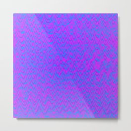 color waves 2 Metal Print | Digital, Expressionism, Abstract, Painting, Energywaves, Lines, Purple, Pattern, Blue 