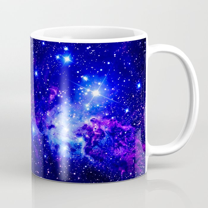 Fox Fur Nebula Galaxy blue purple Coffee Mug