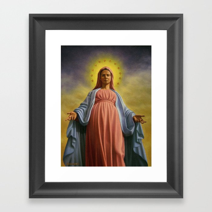 Virgin Mary Framed Art Print