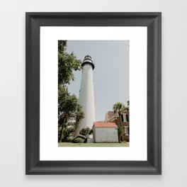 lighthouse on the coast	 Framed Art Print