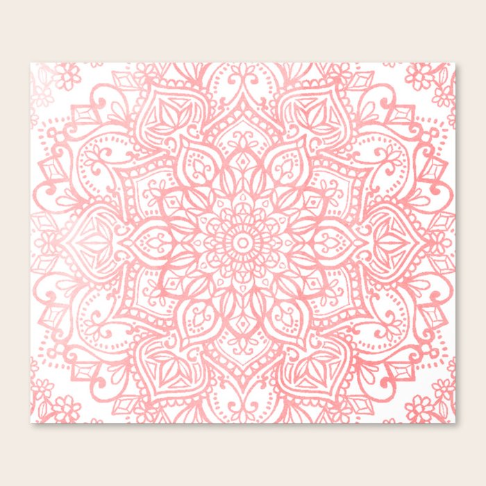 Pink mandala top wall art