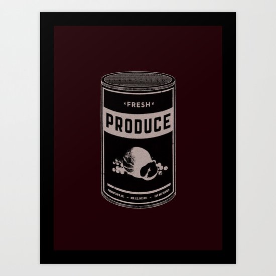 Fresh Canned Produce Art Print