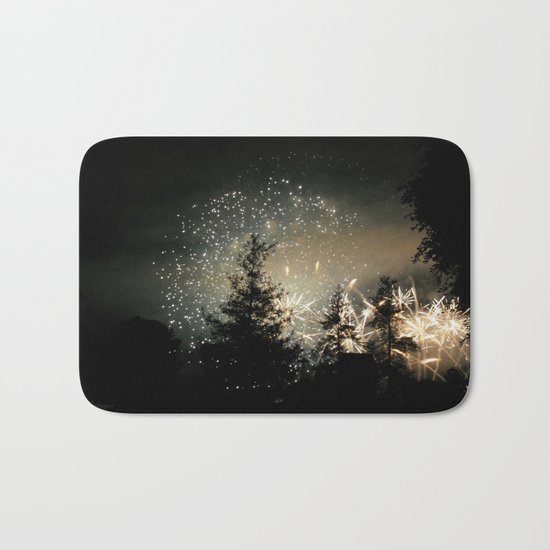 Forest Fireworks. © S. Montague. Bath Mat