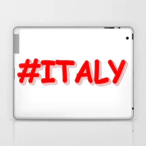 "#ITALY" Cute Design. Buy Now Laptop & iPad Skin