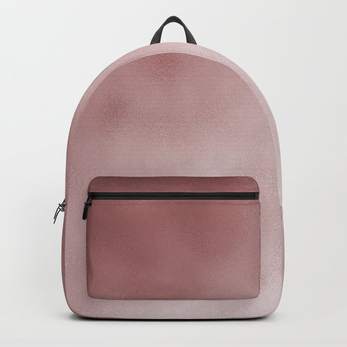 pink rose gold backpack
