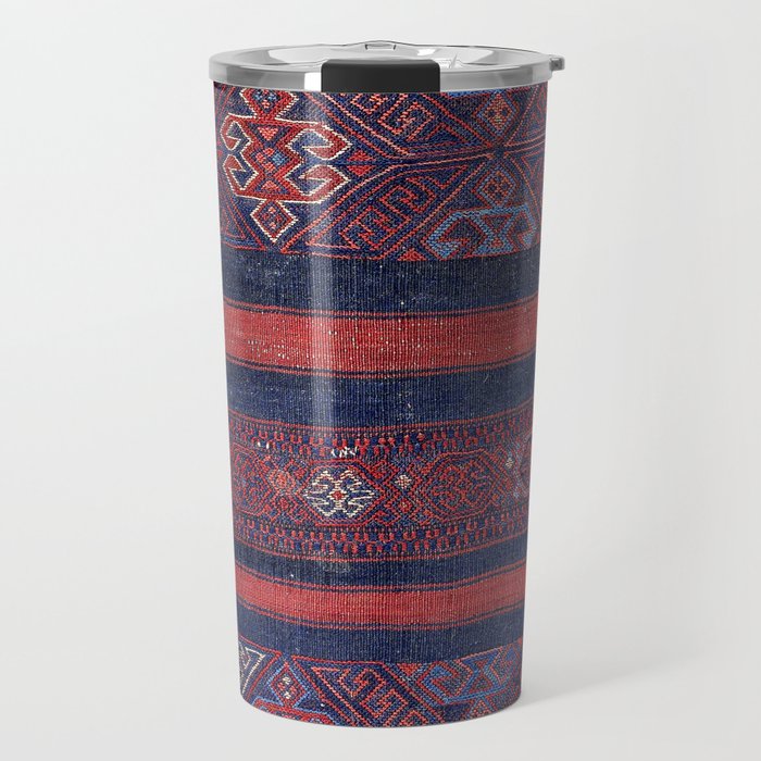 Yüncü Cuval  Antique Turkish Balikesir Tribal Bag Print Travel Mug