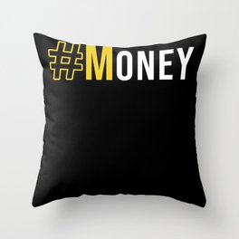 #Money Throw Pillow