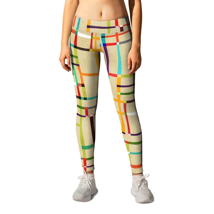 The map (after Mondrian) Leggings