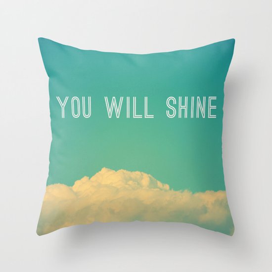 Baby, you will shine! Throw Pillow
