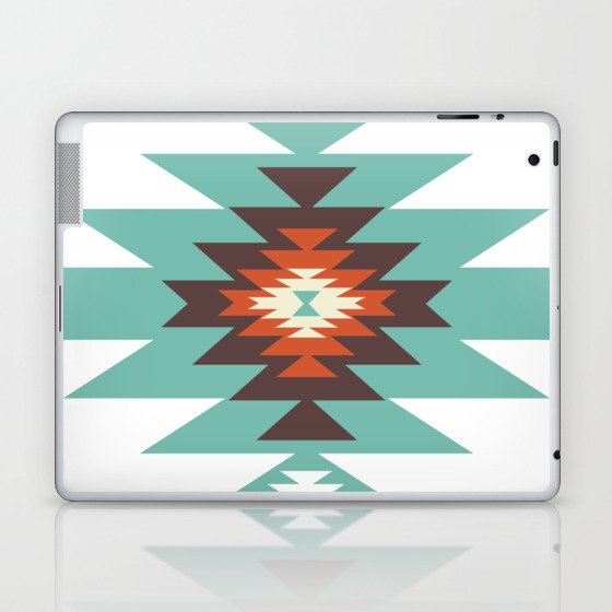 Southwest Santa Fe Geometric Tribal Indian Abstract Pattern Laptop & iPad Skin