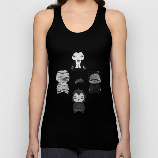 A Boy - Universal Monsters Black & White édition Unisex Tank Top