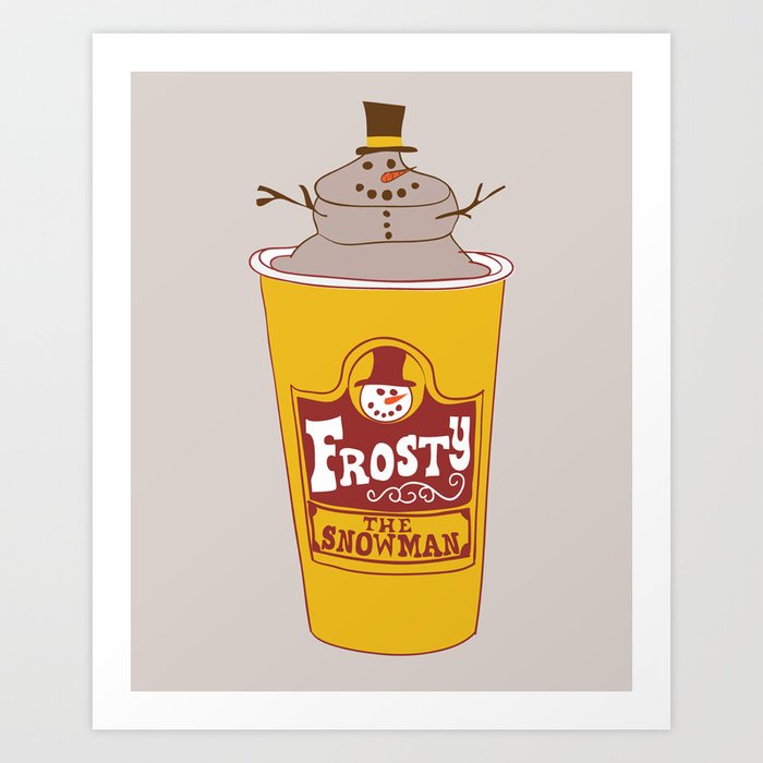 Frosty the Snowman Art Print