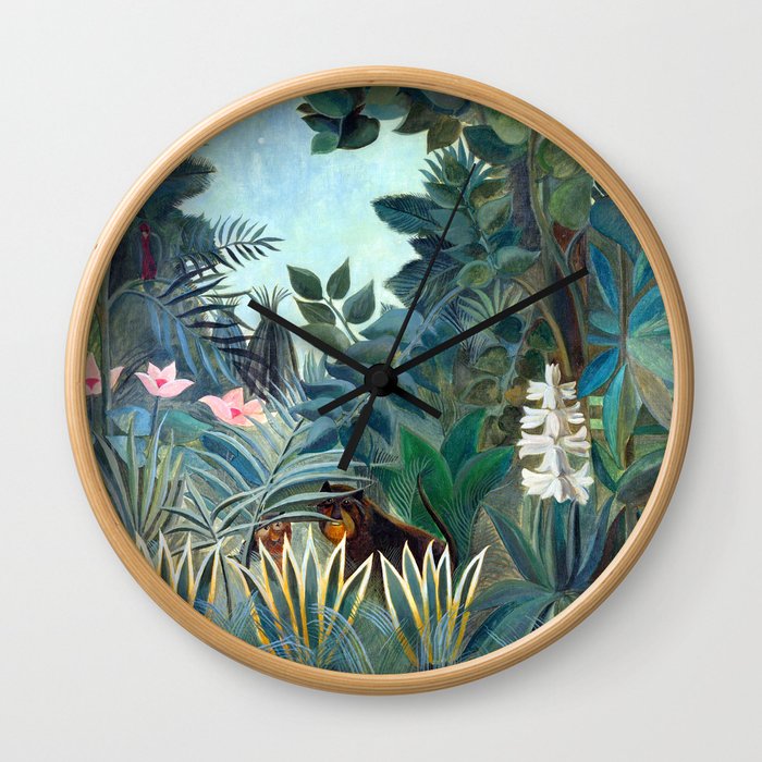 Henri Rousseau Equatorial Jungle Wall Clock