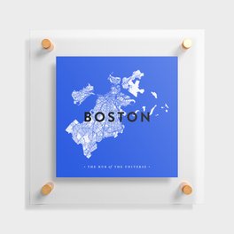 Boston Map Floating Acrylic Print
