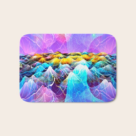 Data Sea Bath Mat